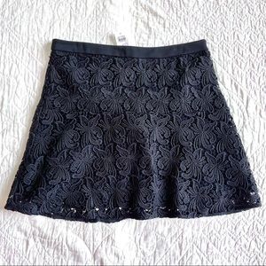 NWT black lace miniskirt by Loft